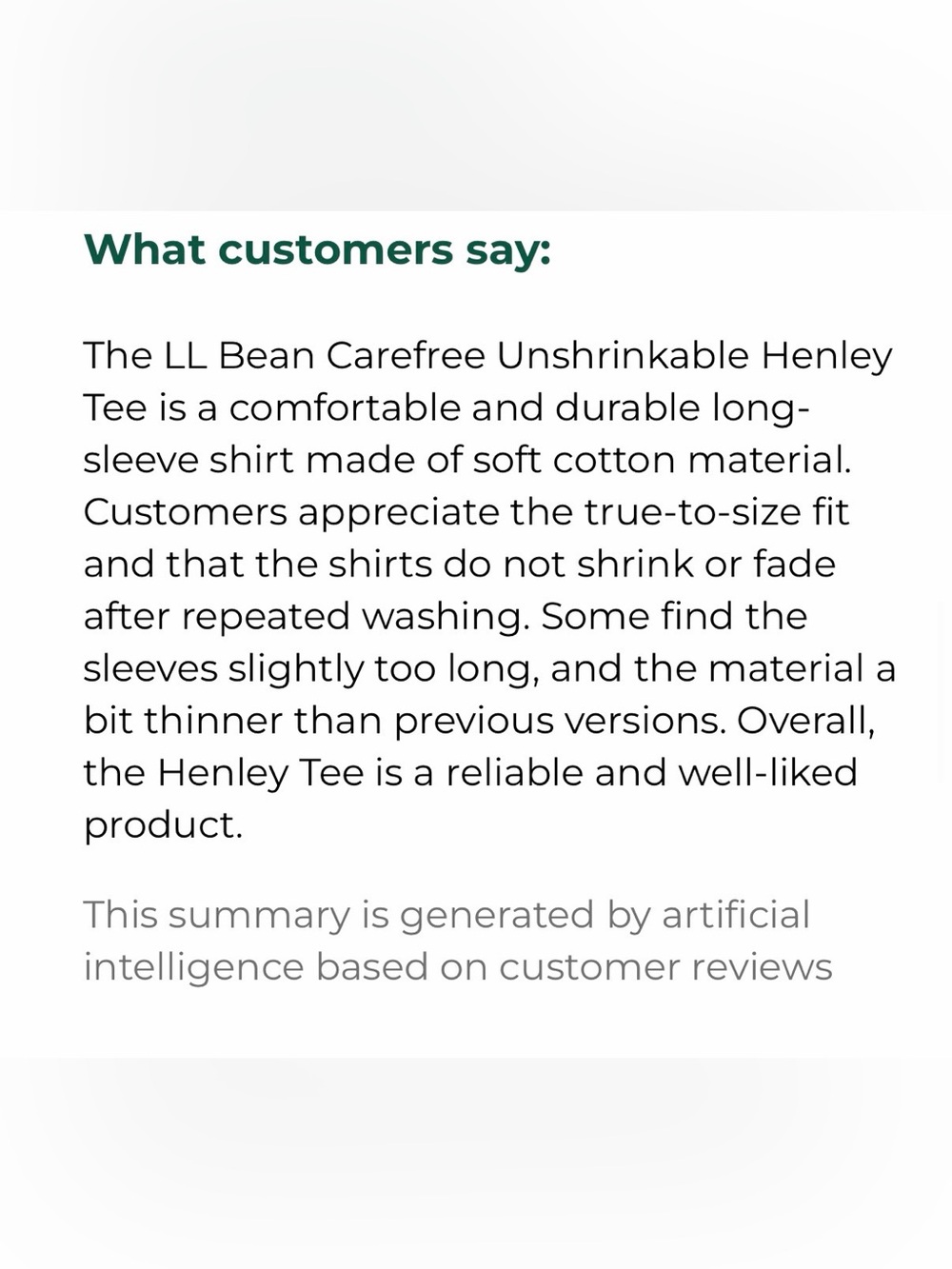 LL Bean Men's Carefree Unshrinkable Tee, Traditional Fit, Long-Sleeve Henley. - Picture 6 of 6